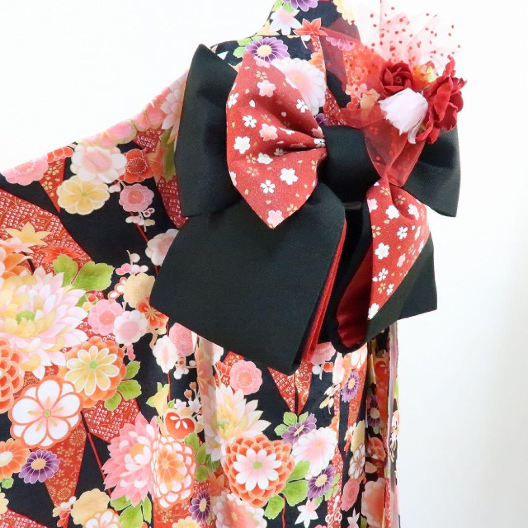 専用✺美品 七五三 ７歳 付け帯 女の子 子供着物 11`