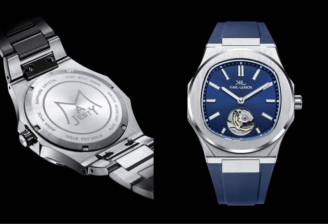 カルレイモン Majesty Automatic OPEN HEART BLUE