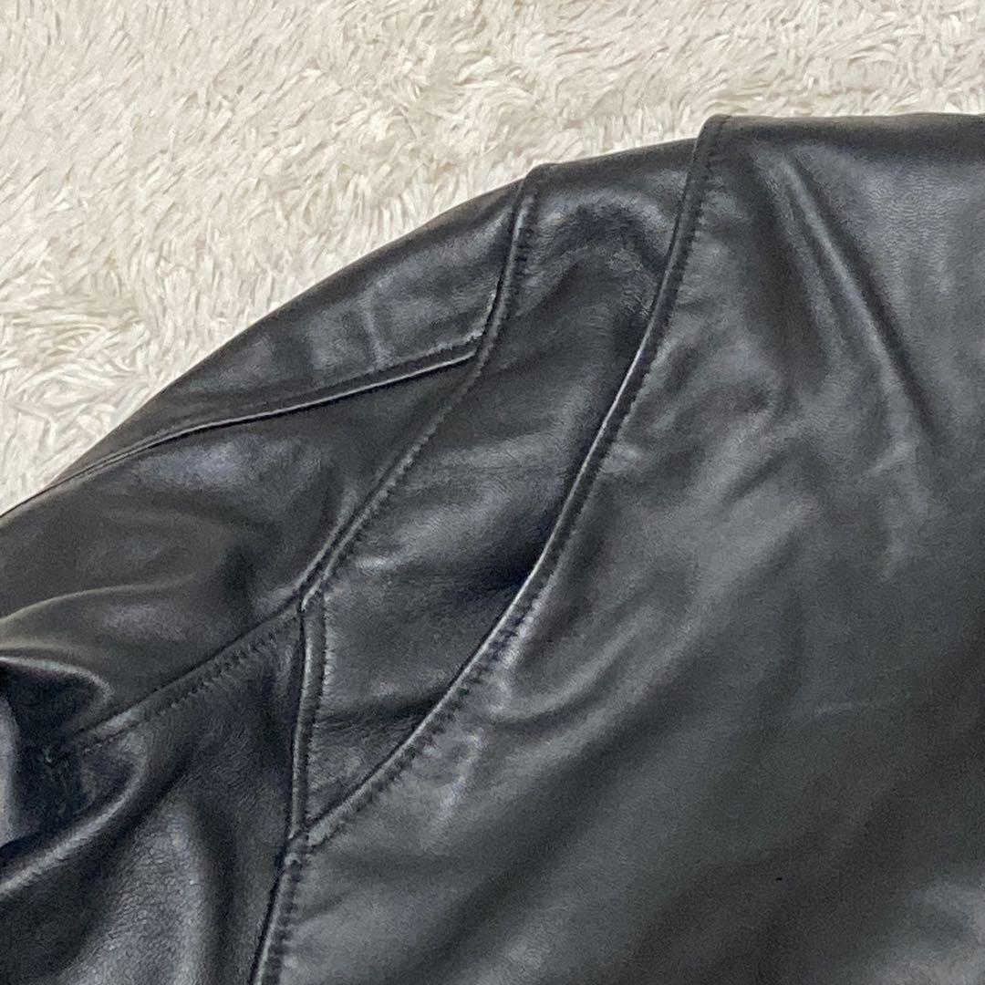 JACKROSE【極美品】XL 羊革 ダブルライダース ブラック
