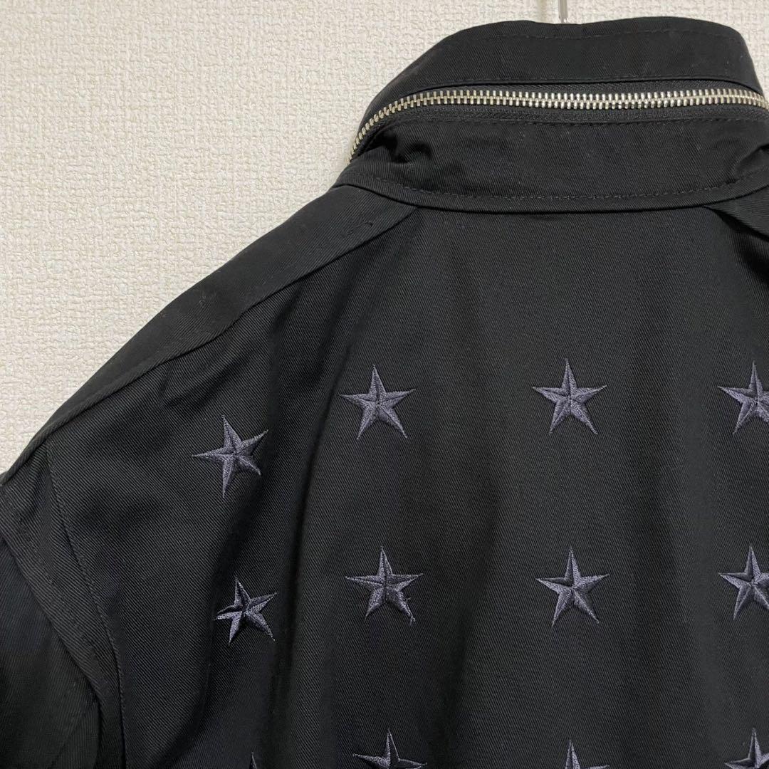 『美品 希少』 ヒューストン M-65 スター刺繍 木村拓哉 ブラック Lサイズ