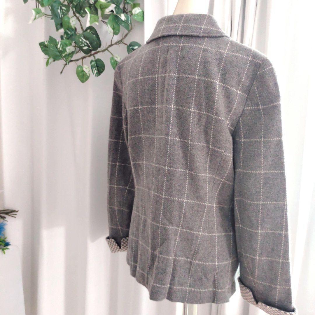 ⭐カシミア混⭐Joconde マダムジュコンダ　千鳥　チェック　М