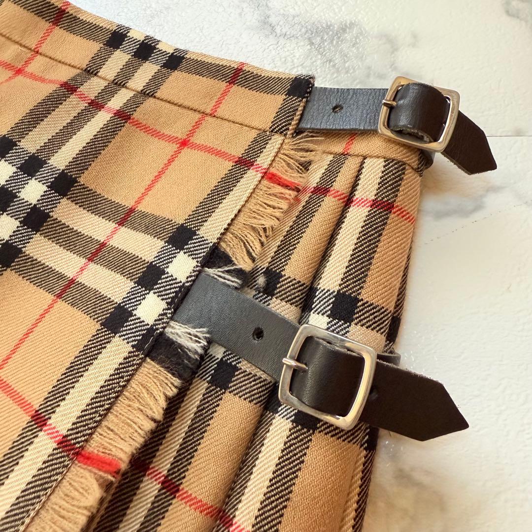 BURBERRYS バーバリーズ ノバチェック プリーツ ロングスカート 40 BURBERRYS バーバリーズ ノバチェック プリーツ ロングスカート 40