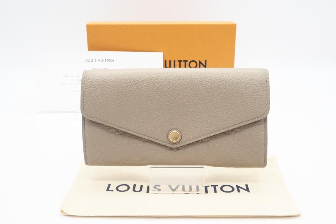 LOUIS VUITTON 二つ折り長財布 ポルトフォイユ サラ アンプラント