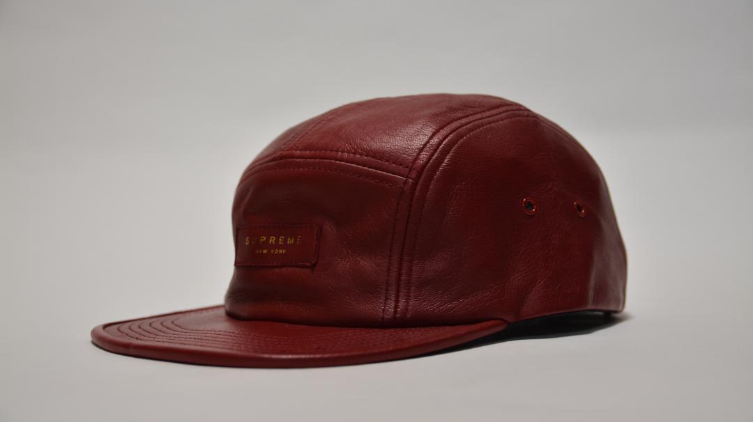 帽子 Supreme Leather 5 Panel Camp Jet Cap