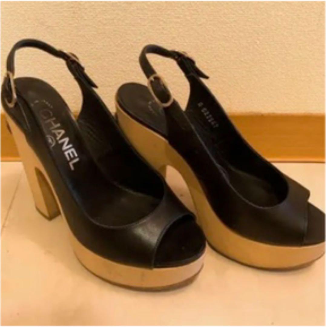 CHANELサンダル - ハイヒール/パンプス低 価格