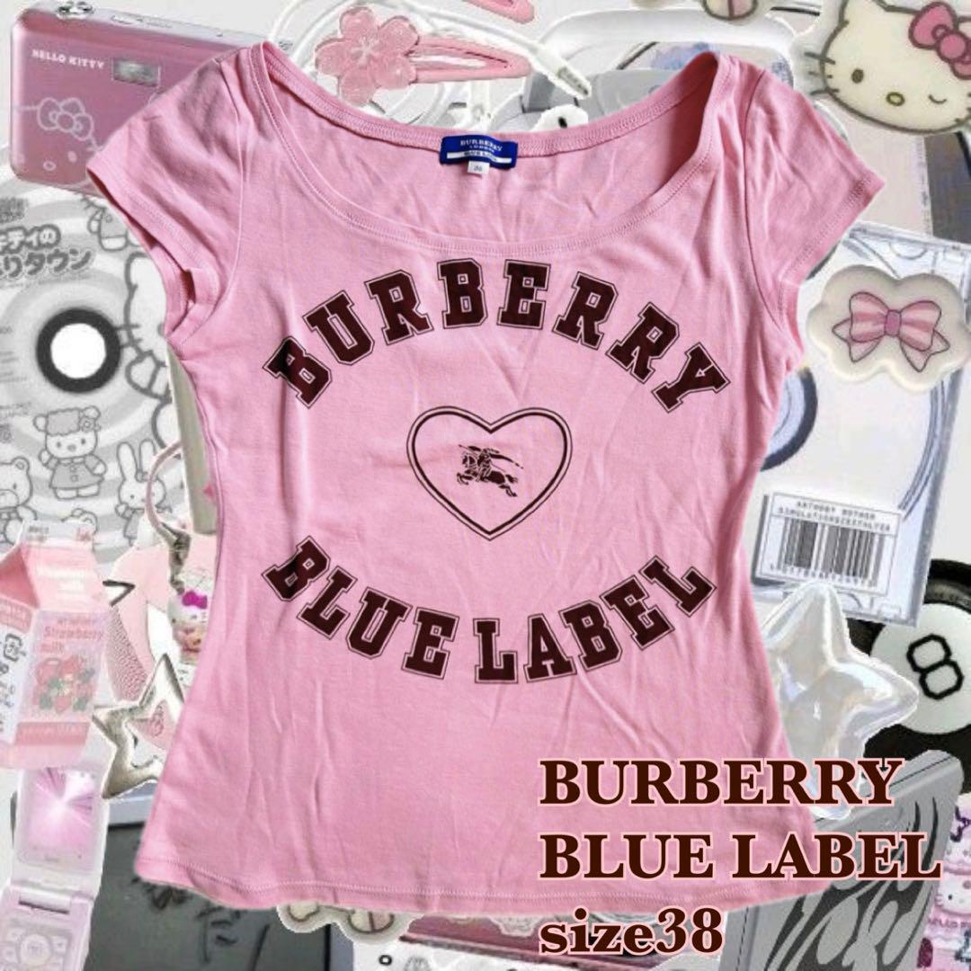 レア✨　BURBERRY ブルーレベル　半袖　Tシャツ　y2k ホースロゴ