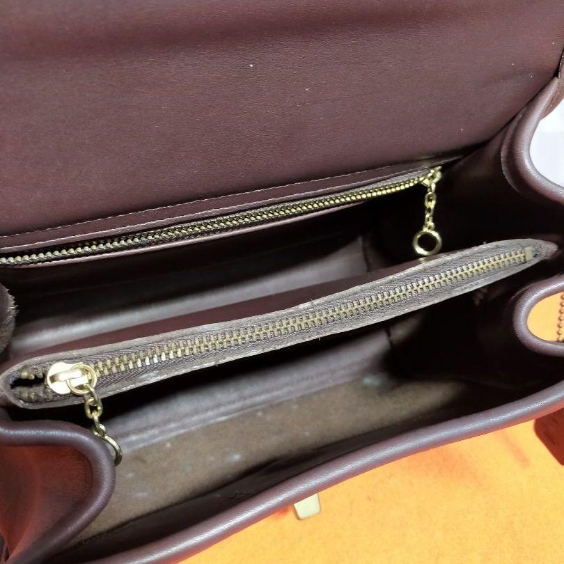 コーチ COACH ハンドバッグ 本革 レザー 茶 ブラウン 590