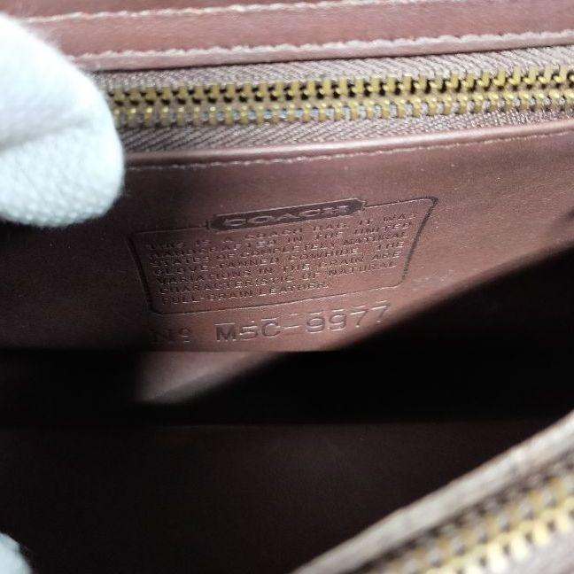 コーチ COACH ハンドバッグ 本革 レザー 茶 ブラウン 590
