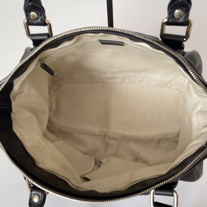 低価即納 極美品 グッチ トートバッグ スーキー シマレザー GG柄 チャーム付 黒 DMSf2-m42441626716 超特価
