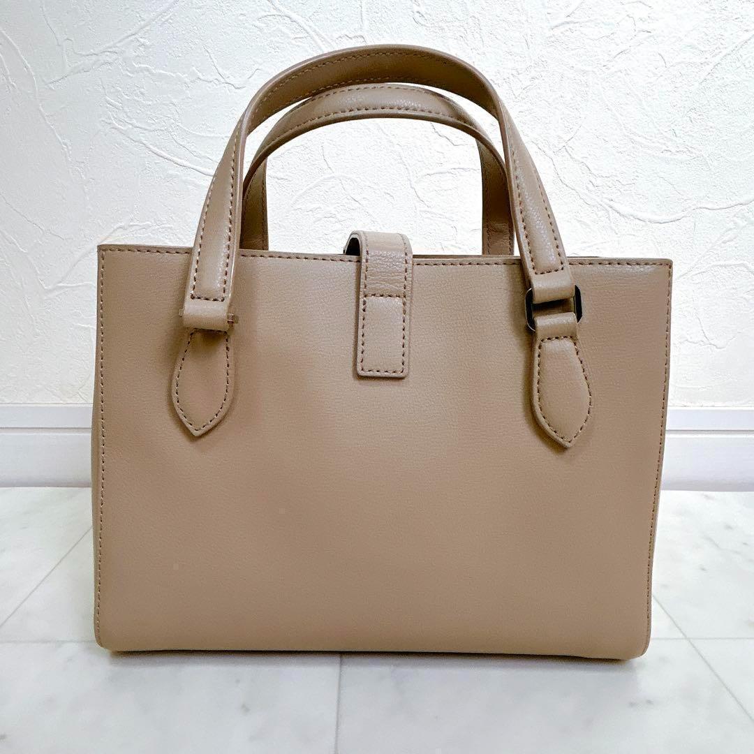 極美品】アニエスベー 2way ショルダーバッグ レザー メタルロゴ