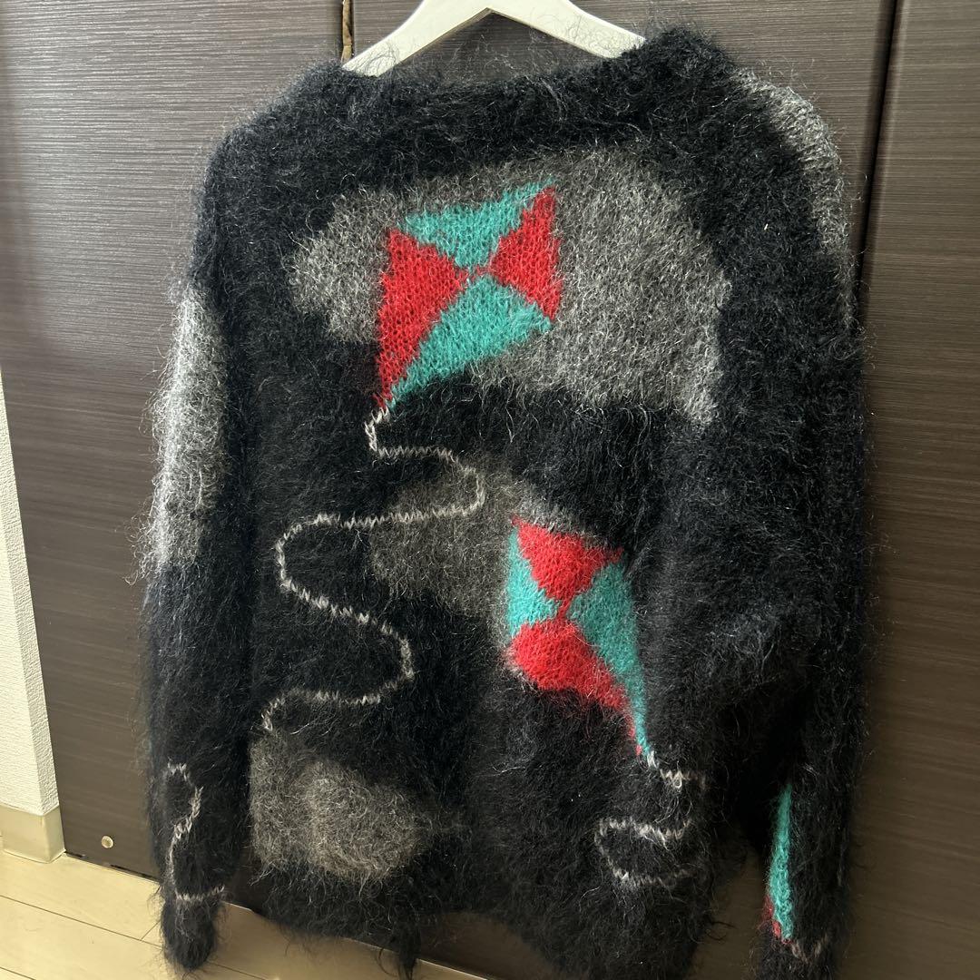 【年代不明】モヘアカーディガン　古着