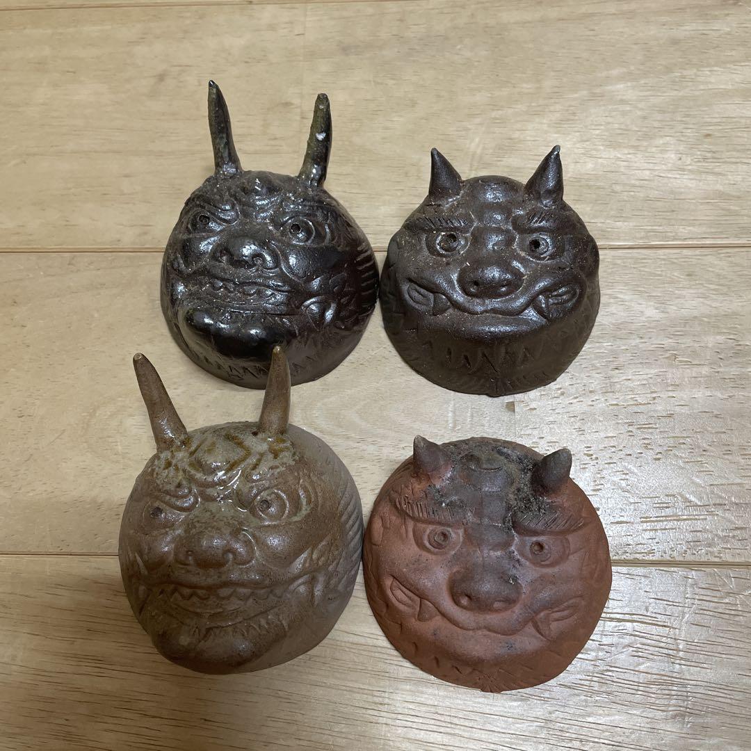 備前焼の鬼ぐい呑　煎茶碗　備前２客（ペア）　備前２客（ペア）　 計４客