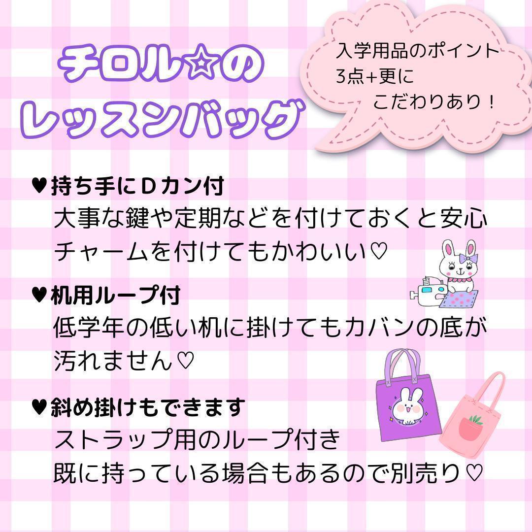 専用⭐649）ロリポップピンク　レッスンバッグ　斜め掛けできます　ショルダー