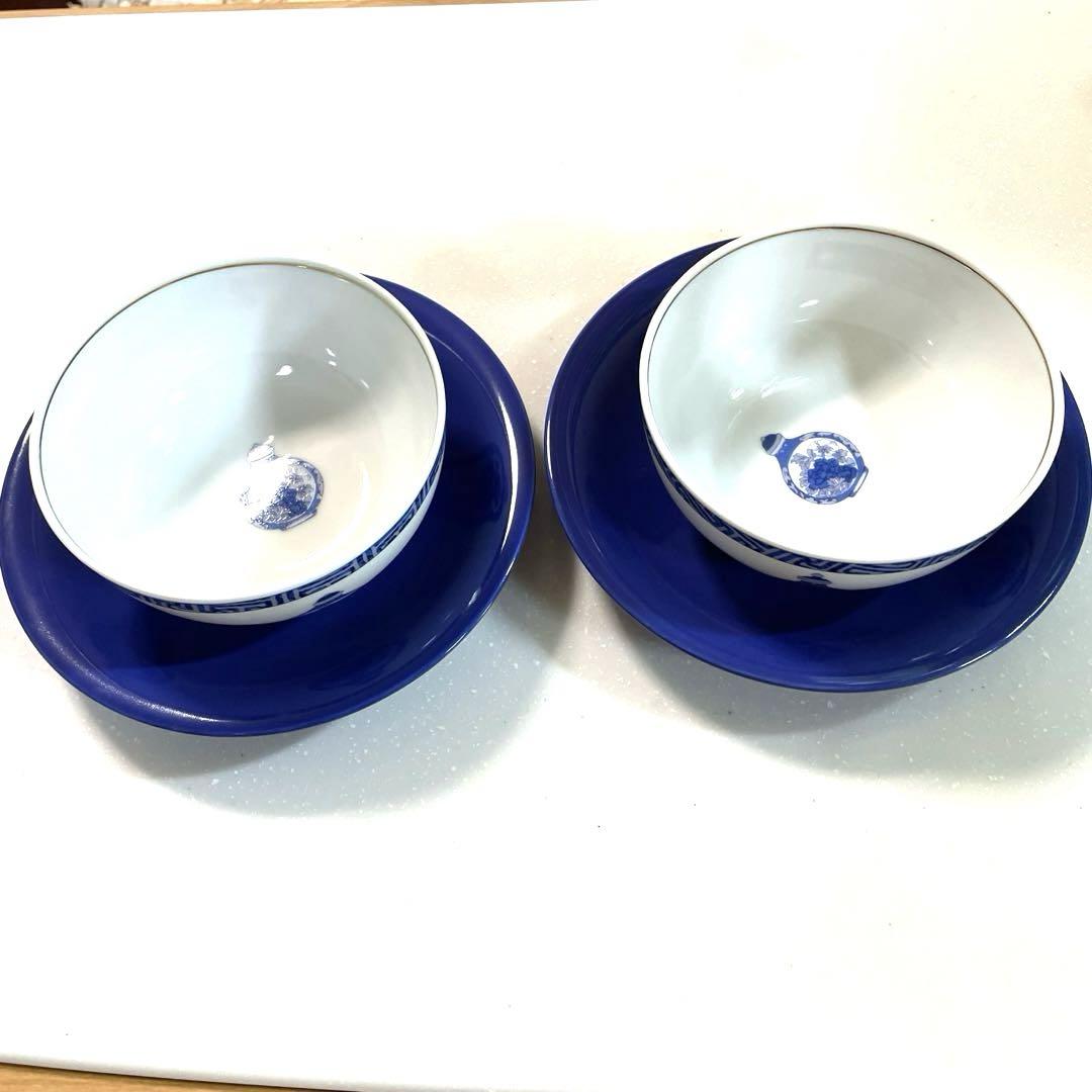 伊勢丹前畑陶器ブルーチャイナシーズ2客セット