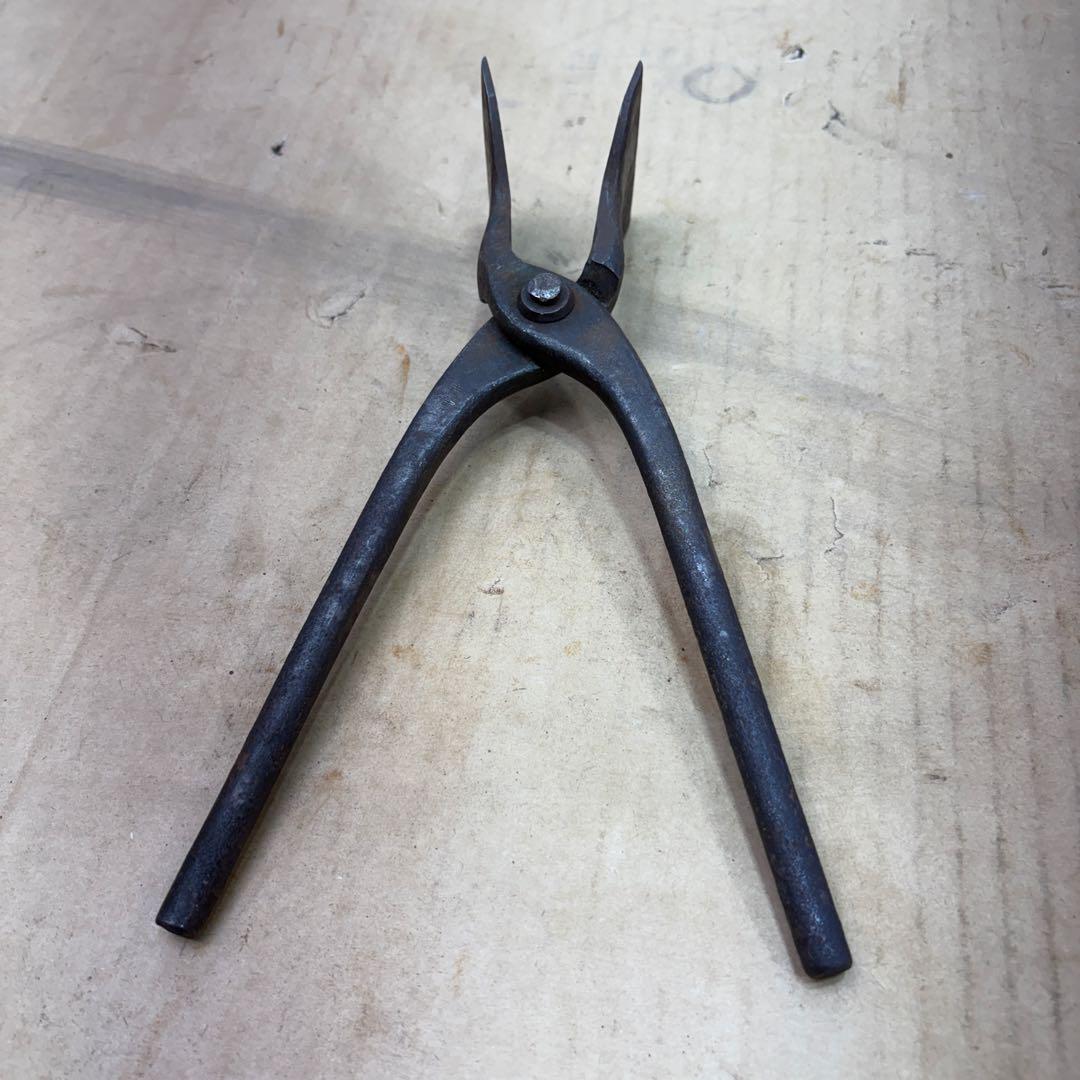 板金つかみ　やっとこ　直徳　全長260 幅60mm