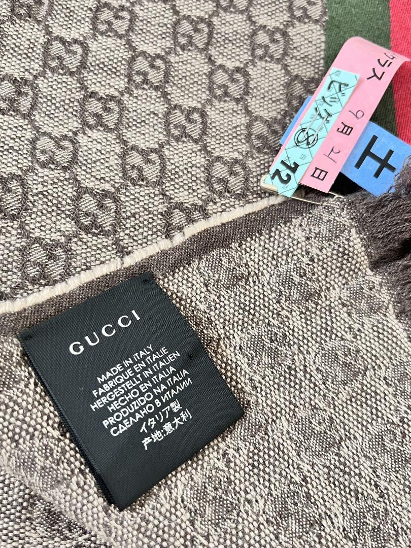 GUCCI グッチ  マフラー  シェリーライン GG柄