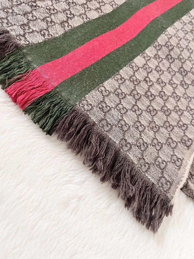 GUCCI グッチ  マフラー  シェリーライン GG柄