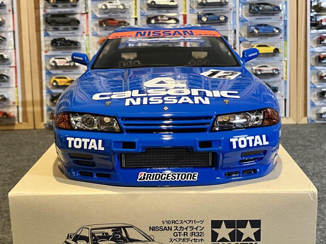 タミヤ ラジコン 日産スカイラインGT-R 塗装済 スペアボディ R32 ブルー