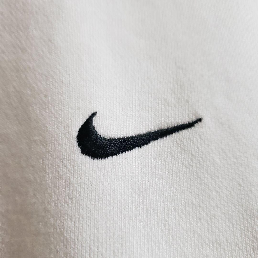 希少00S】NIKE/ナイキスウッシュ刺繍ホワイトL/2000年