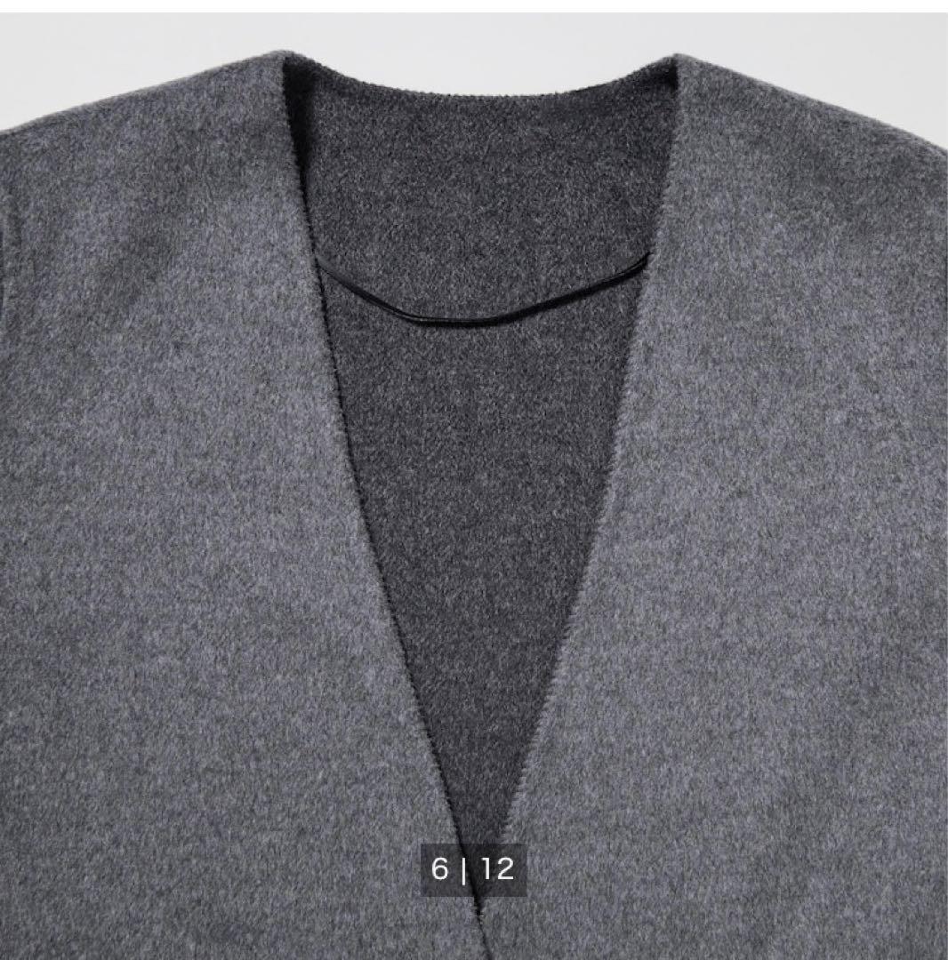 新品 タグ付】UNIQLO：C アウター ウール ロング ラップコート