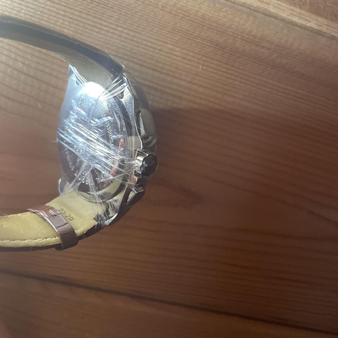 TISSOT クロノグラフ 時計 シルバー/ブラウン