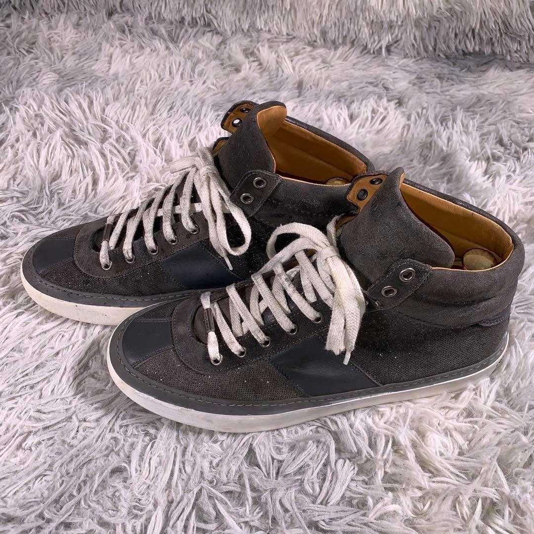 【激安大特価！】 JIMMY CHOO【43】ハイカットスニーカー イタリア製 - メルカリ 靴