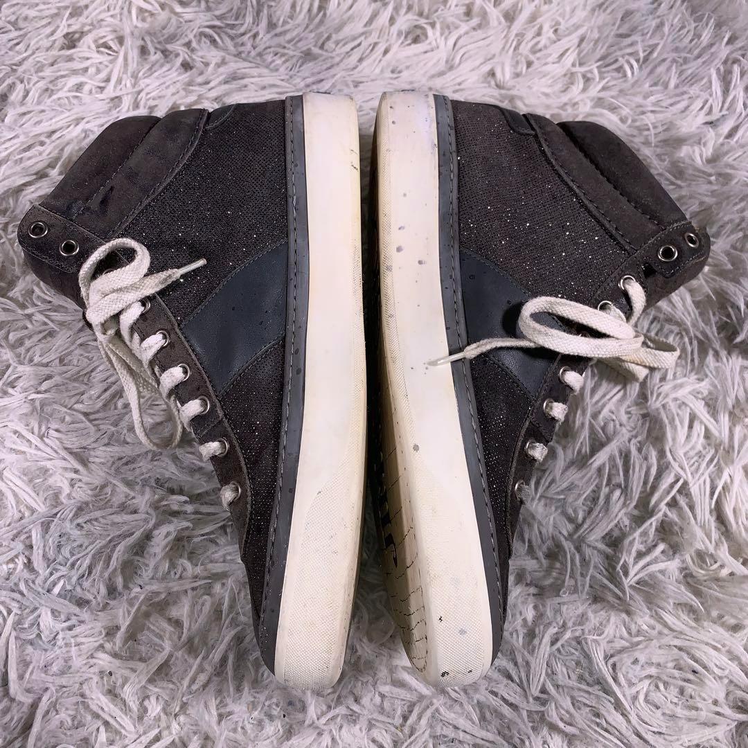 JIMMY CHOO【43】ハイカットスニーカー イタリア製 - メルカリ