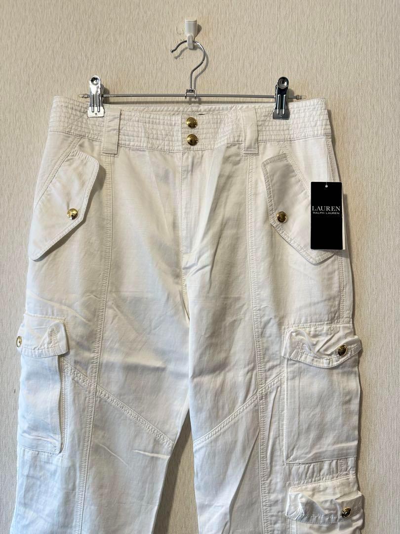 パンツ Lauren Ralph Lauren White Cargo Pant