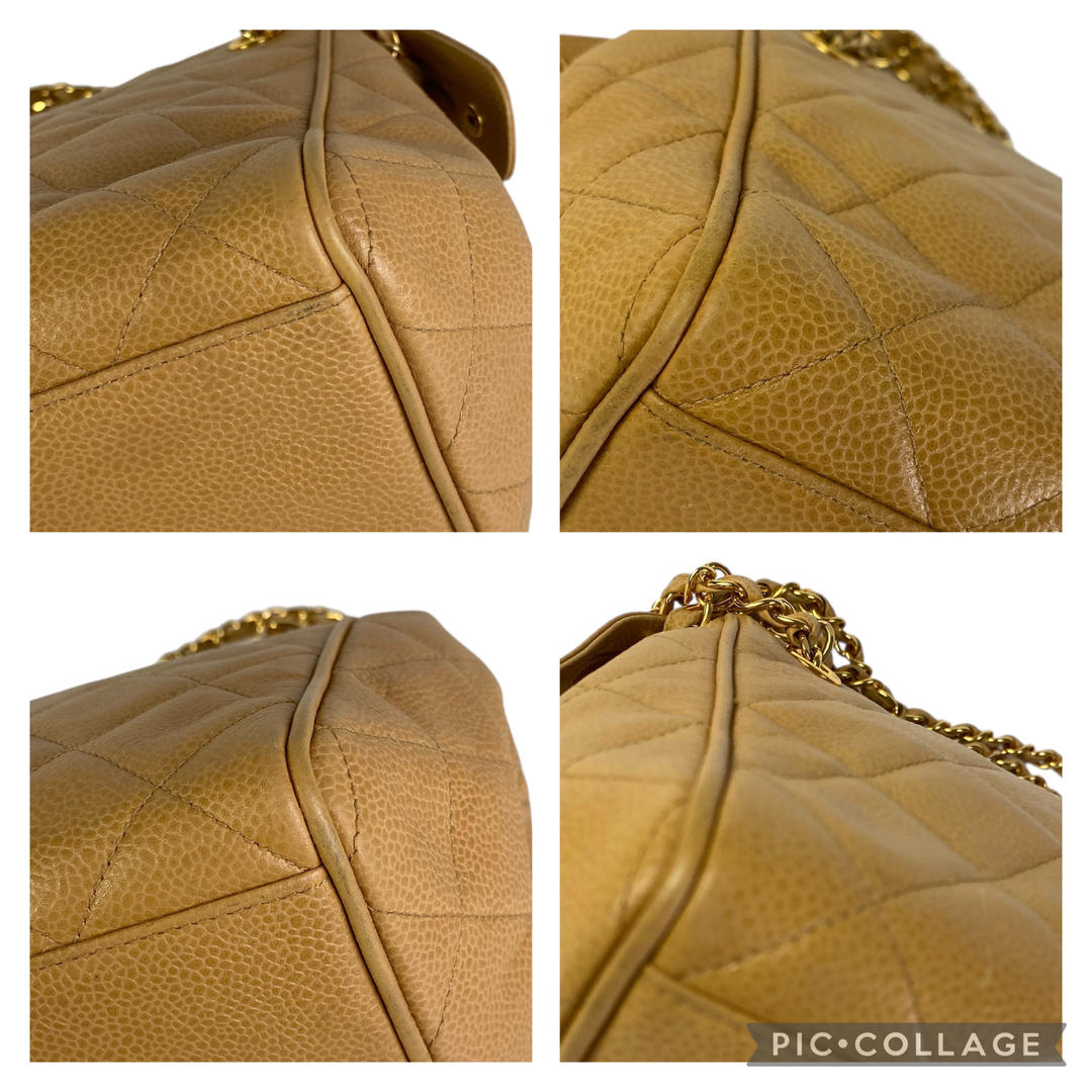 CHANELマトラッセ キャビア ハンドバッグ A-7810 CHANELマトラッセ キャビア ハンドバッグ A-7810