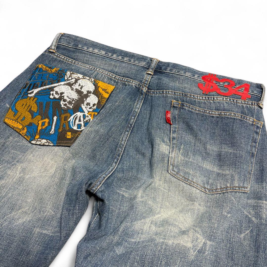 パンツ SWAGGER pirates wide denim PHENOMENON