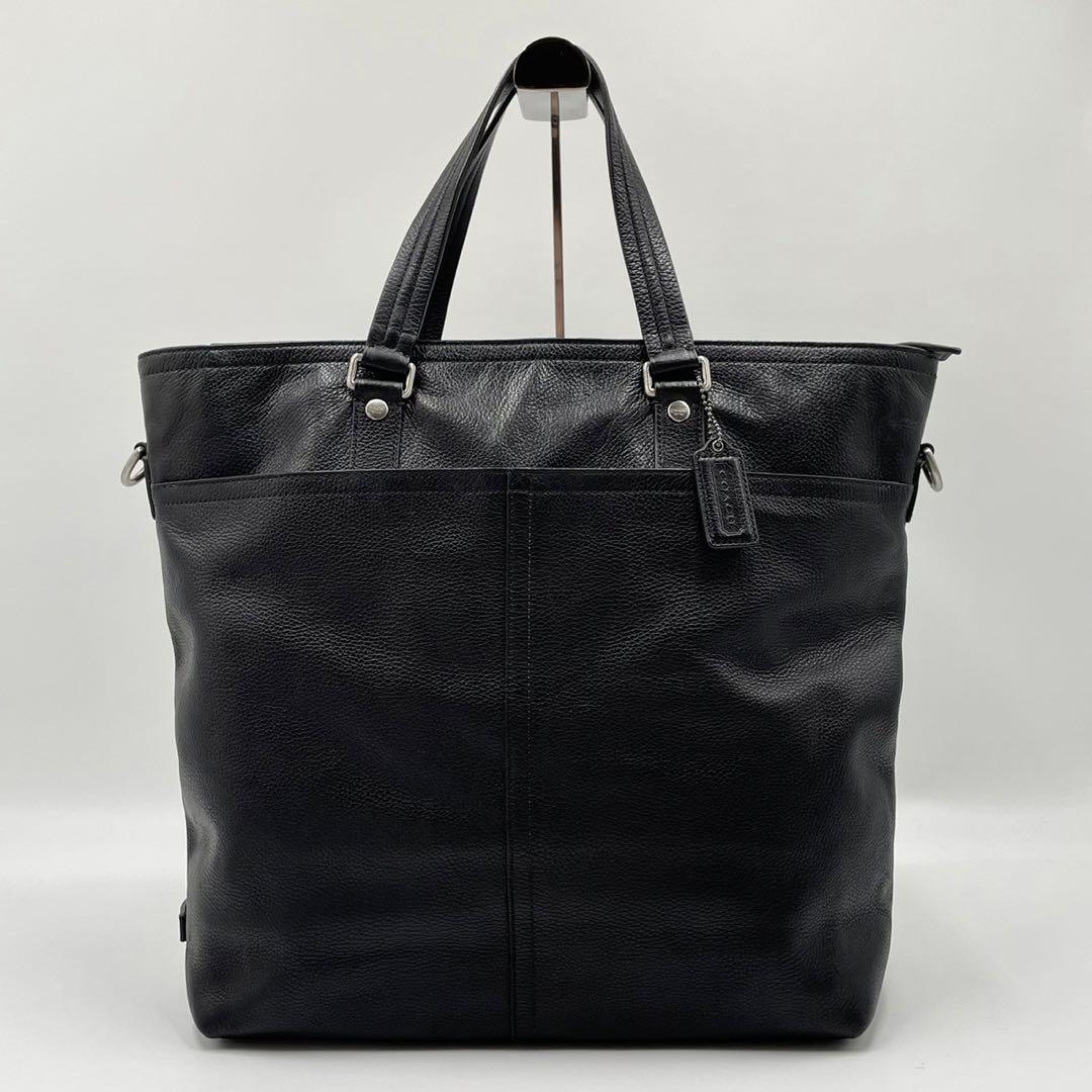 【美品】coach コーチ トートバッグ 2way F77181 ブラック 黒