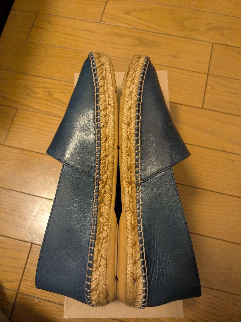 ネイビー レザー