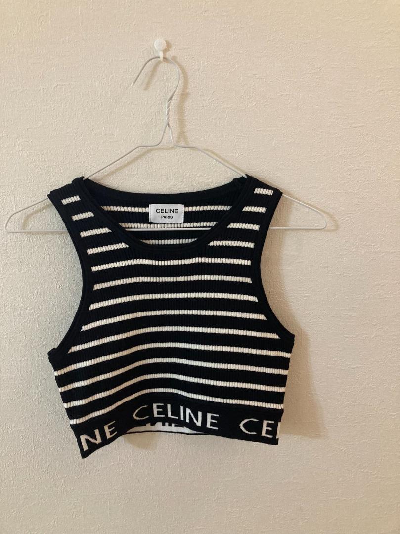 CELINE ボーダー ブラトップ タンクトップ