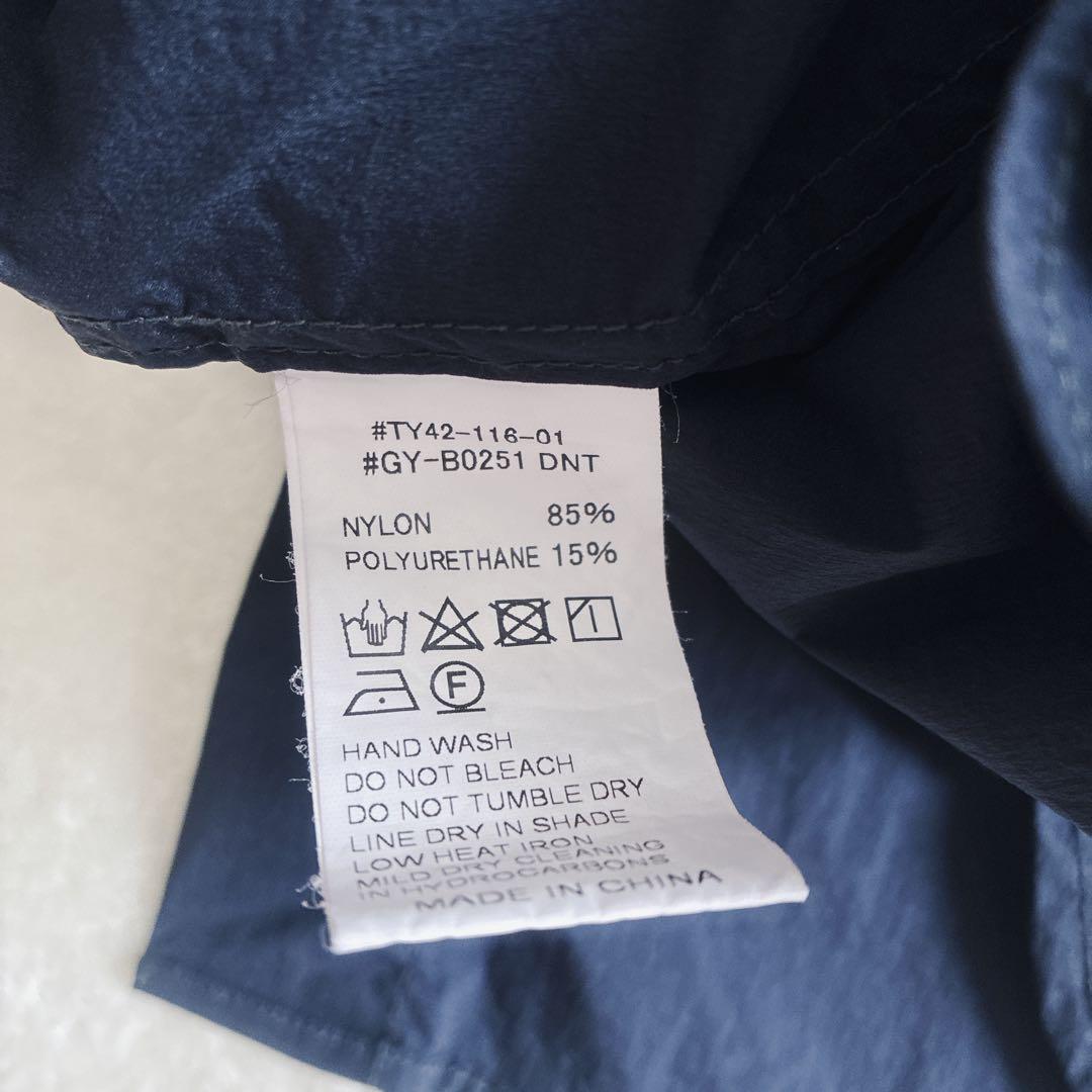 Gymphlexジムフレックス ナイロンボタンダウンシャツ 刺繍ロゴ 紺 14 Gymphlexジムフレックス ナイロンボタンダウンシャツ 刺繍ロゴ 紺 14