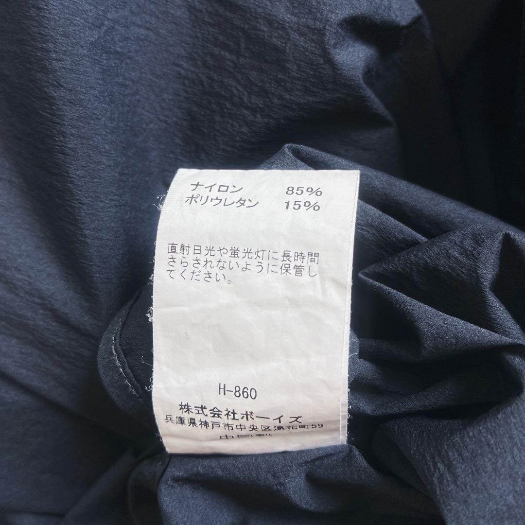 Gymphlexジムフレックス ナイロンボタンダウンシャツ 刺繍ロゴ 紺 14 Gymphlexジムフレックス ナイロンボタンダウンシャツ 刺繍ロゴ 紺 14