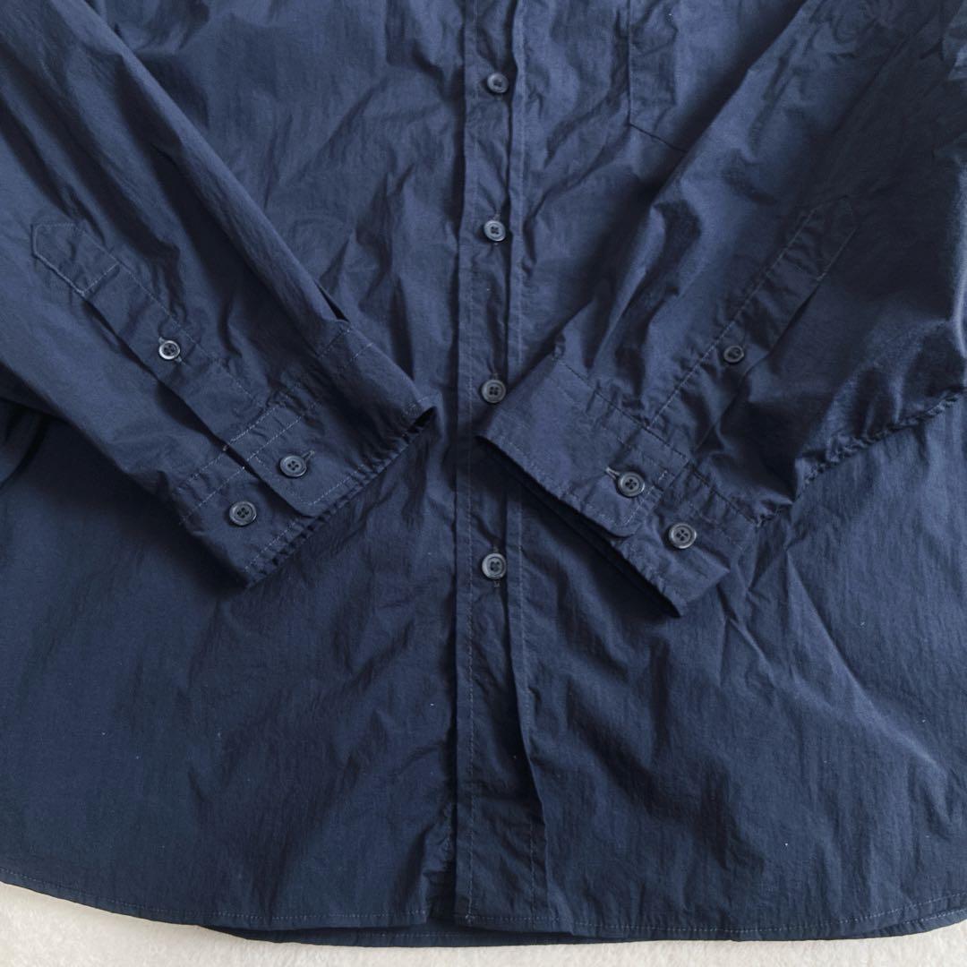 Gymphlexジムフレックス ナイロンボタンダウンシャツ 刺繍ロゴ 紺 14 Gymphlexジムフレックス ナイロンボタンダウンシャツ 刺繍ロゴ 紺 14