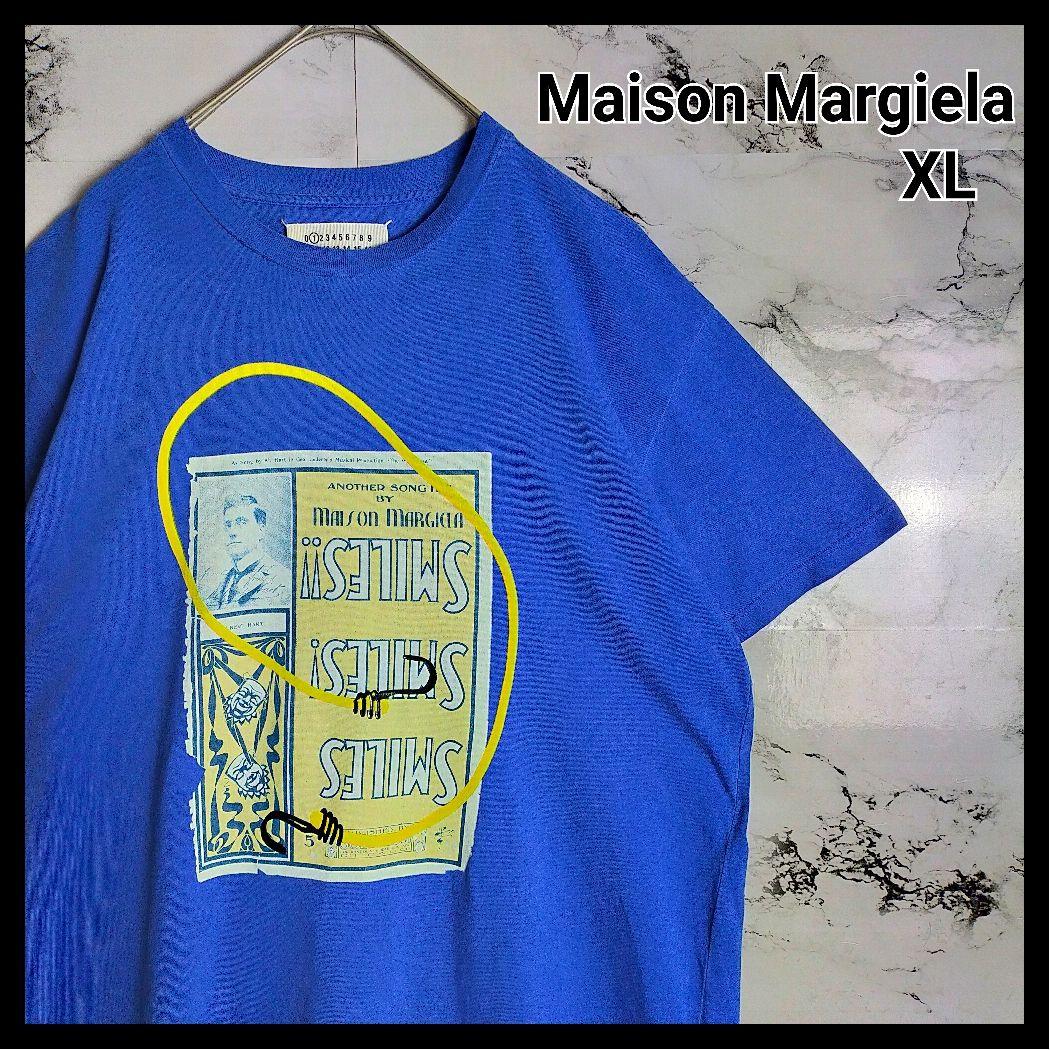 【人気デザイン】メゾンマルジェラ☆プリントTシャツ 入手困難 希少XLサイズ