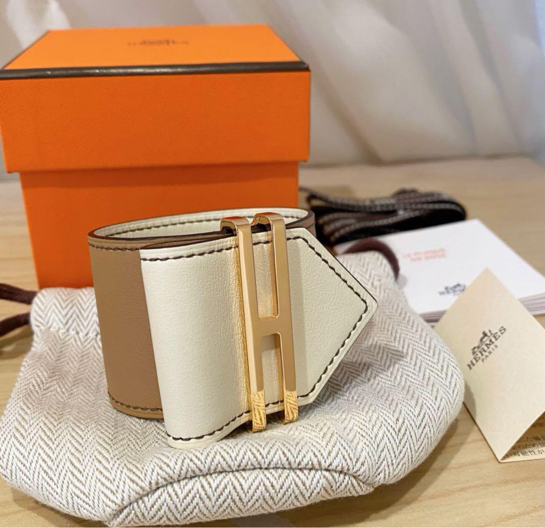 美品 エルメス hermes ブレスレット T2 エラン チャイ ナタ PG 画像1