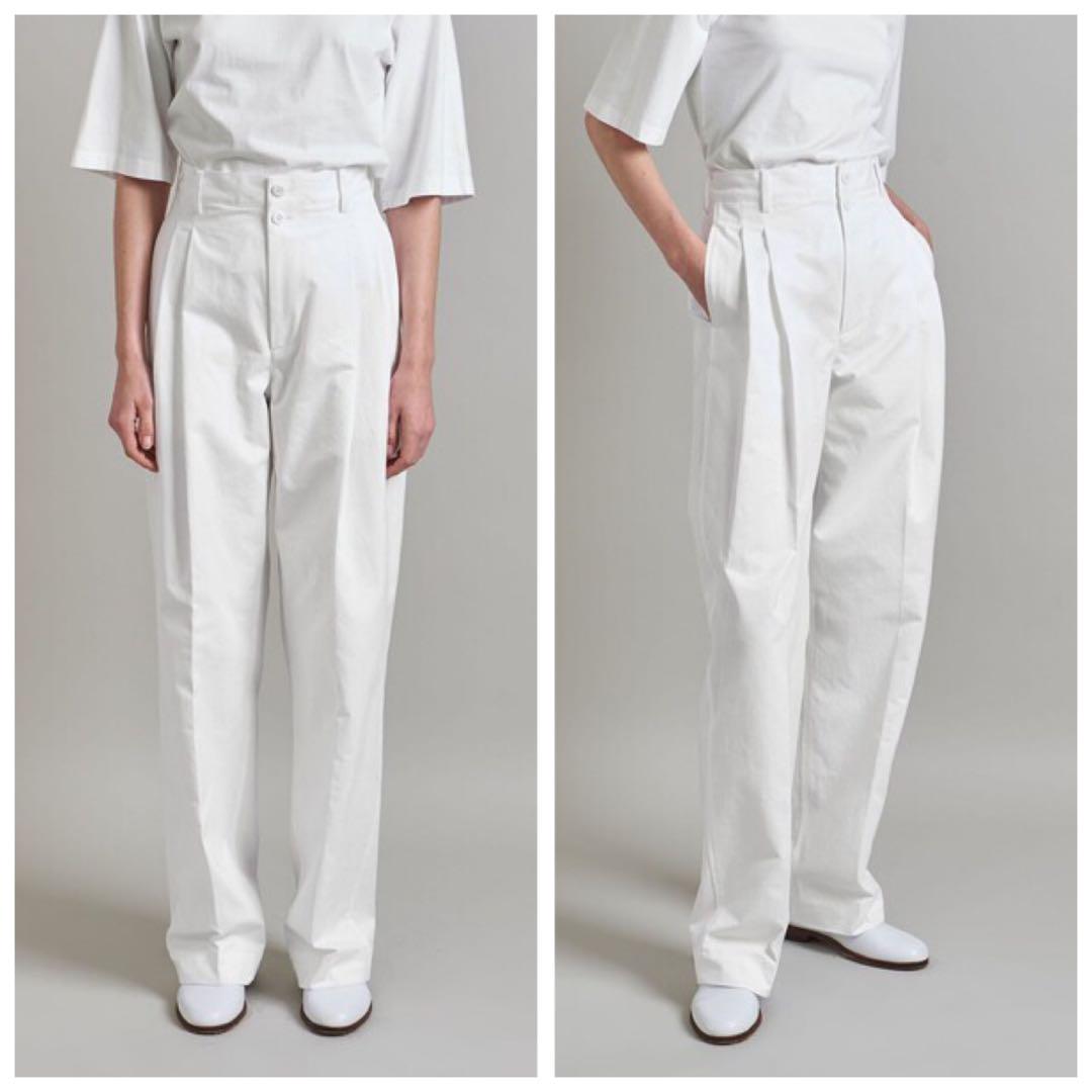 LOEFF／ロエフ〈日本製〉コットンツイル2タックパンツ 綿ワイド