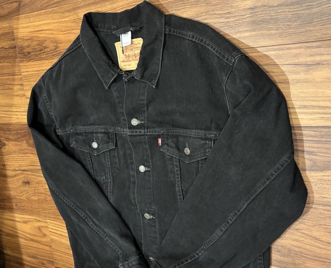 Levi's ブラック デニムジャケット　70507 XL