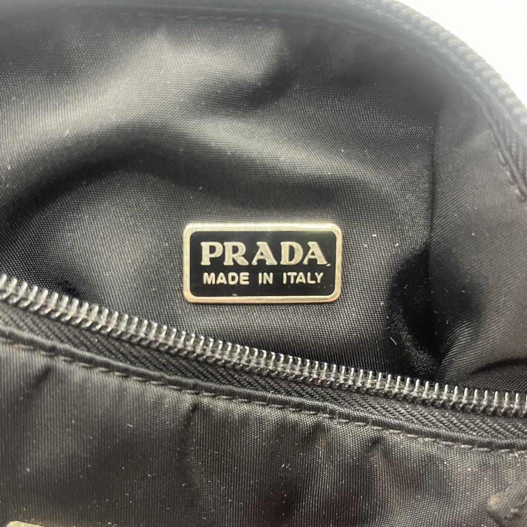 PRADA プラダ ハンドバッグ ハンドポーチ ブラック 黒 レディース 画像10