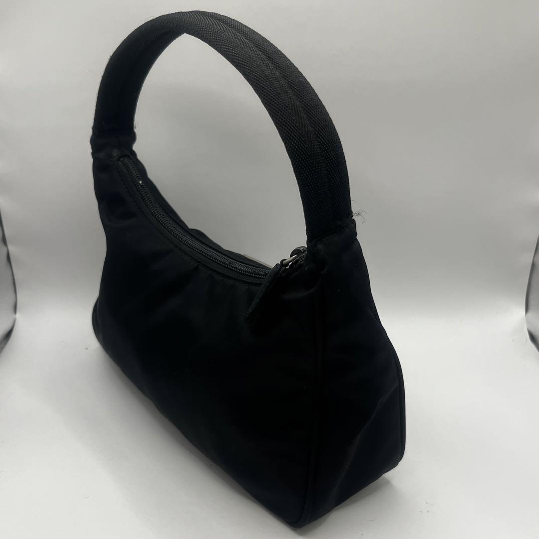 PRADA プラダ ハンドバッグ ハンドポーチ ブラック 黒 レディース 画像6