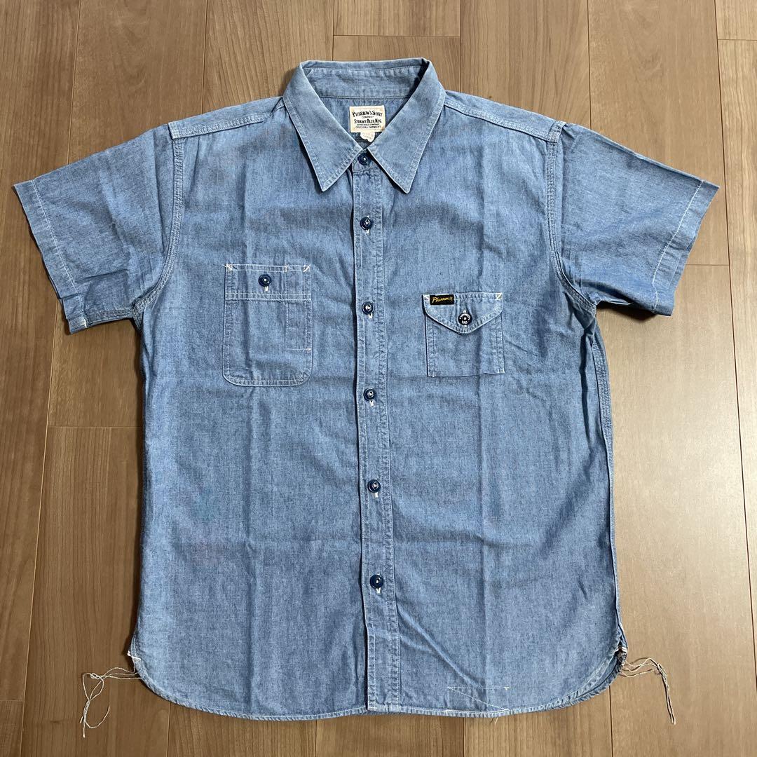 ☆ PHERROW'S フェローズ ワーク シャンブレーシャツ Ｌ　☆