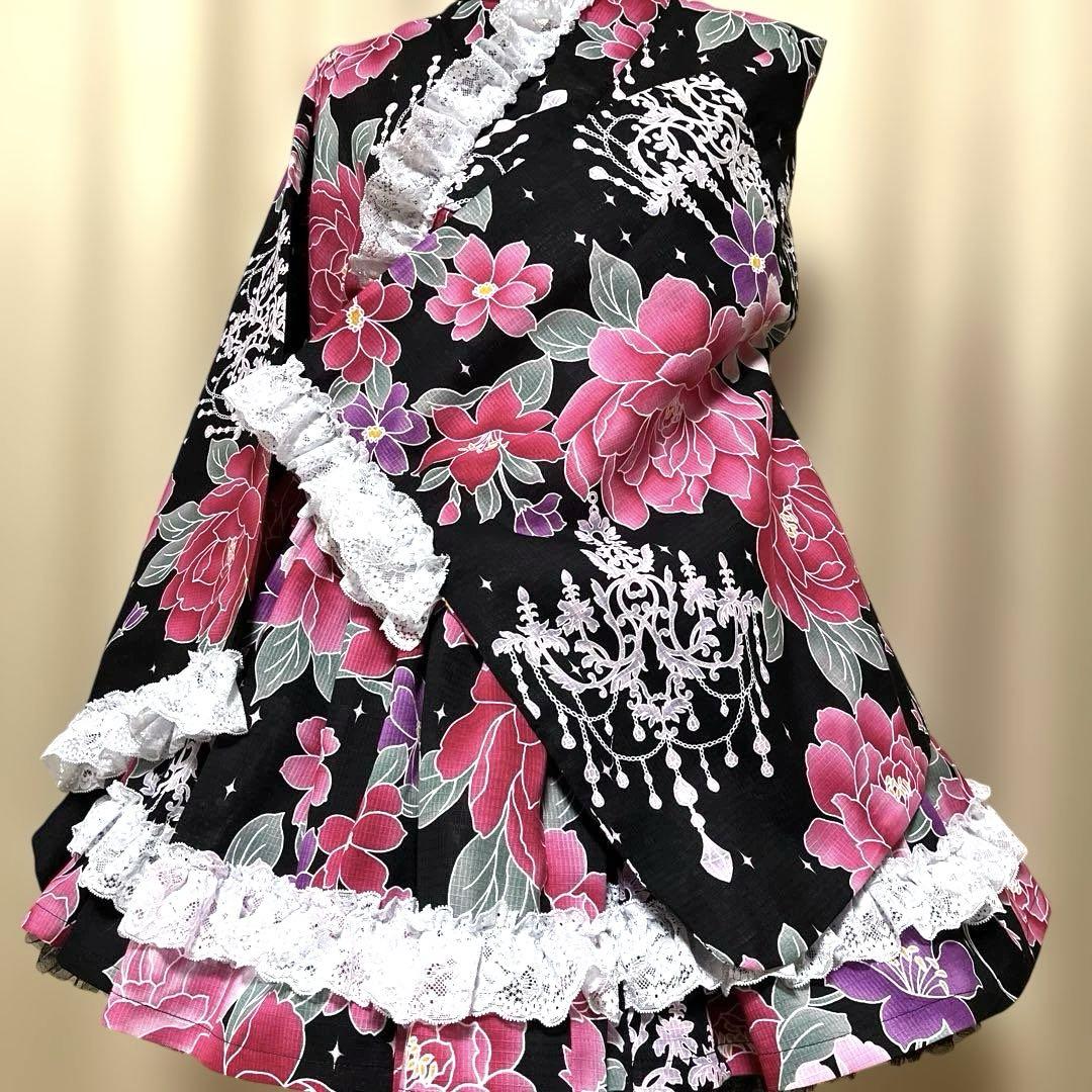 JK⑨ 浴衣　地雷系　量産型　ドレス　姫ギャル