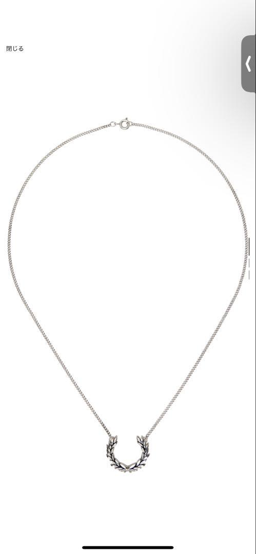 【関税込み】Fred Perry シルバー Laurel Wreath ネックレス Laurel Wreath Pendant Necklace(1SZ 480：GOLD): | FRED PERRY