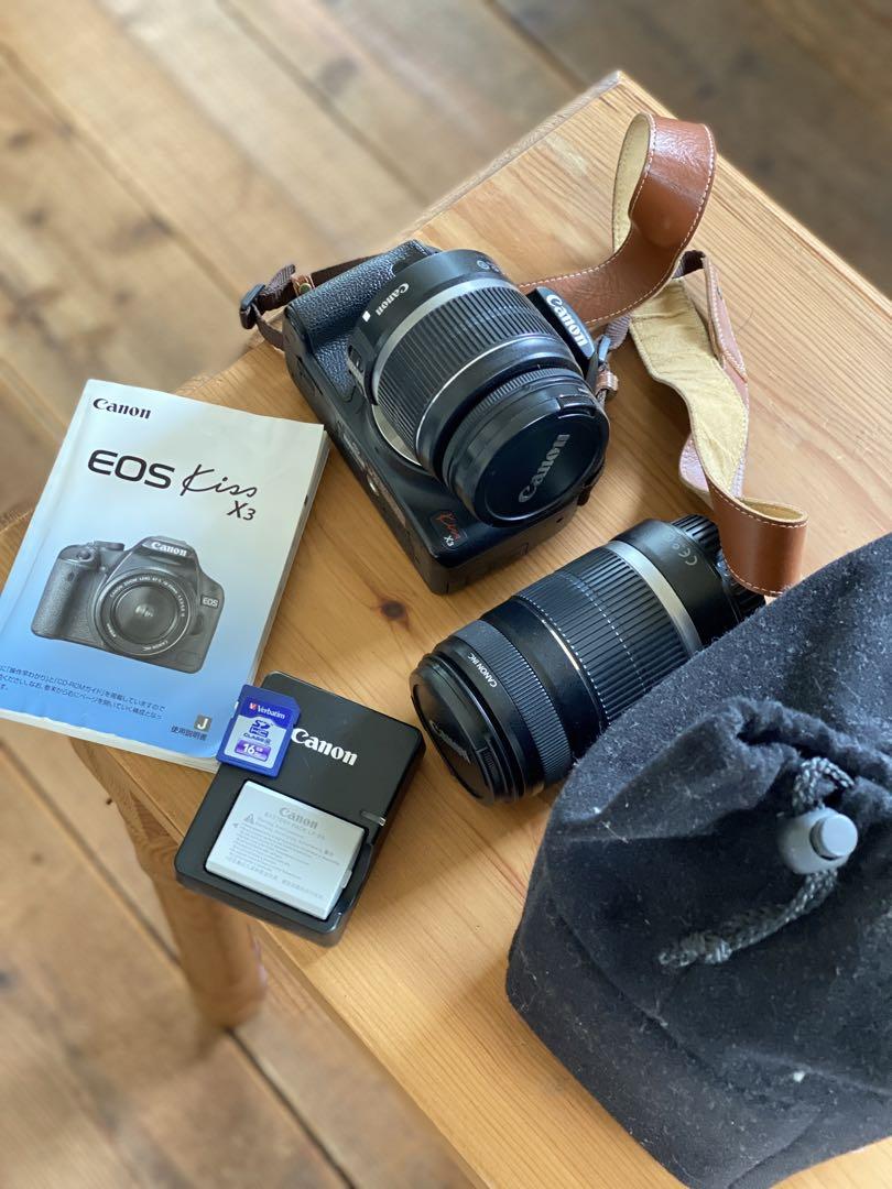 Canon EOS Kiss X3本体 レンズ2本セット キヤノン Canon EOS Kiss X3 標準&望遠ダブルレンズセット
