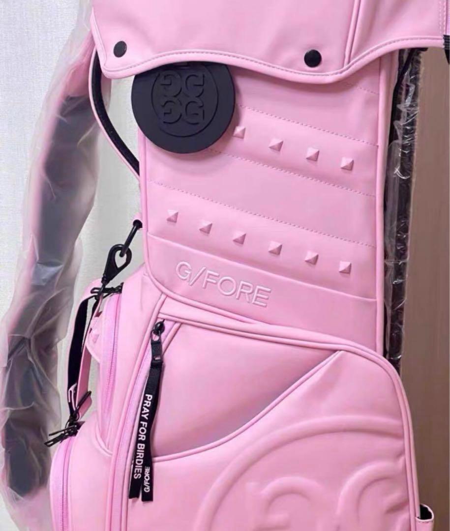 【限定特価‼️】G/FORE golf ジーフォア ゴルフ キャディバッグ ピンク G/FORE ジーフォア キャディバッグ スタンド型 ゴルフバッグ ピンク