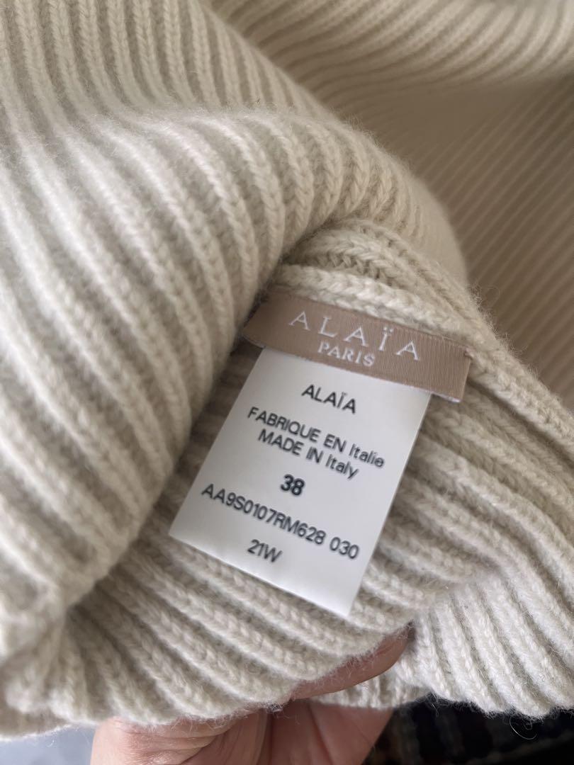 ALAIA アイボリーリブニットMサイズ ALAIA アイボリーリブニットMサイズ