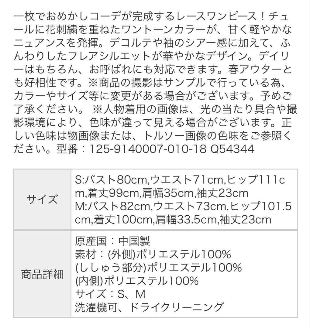 JILL STUART ホールレースワンピース ドレス　　シアー　チュール　黒S
