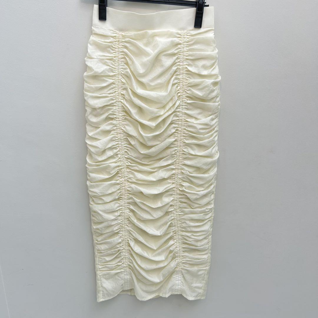 【eenie】GATHERED DESIGN SKIRT ギャザー スカート